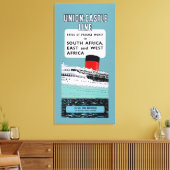 ユニオンキャッスルラインパンフレット~ XL キャンバスプリント (インサイチュ (リビング))