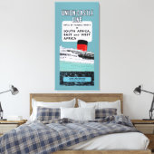 ユニオンキャッスルラインパンフレット~ XL キャンバスプリント (インサイチュ (寝室))