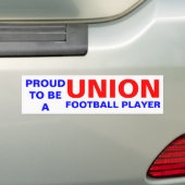 ユニオンサッカー選手 バンパーステッカー (車上)