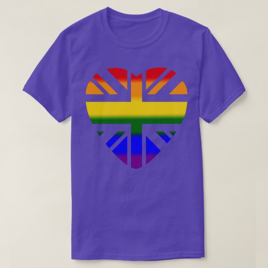 ユニオンサードカルチャーハート虹 Tシャツ (デザイン正面)