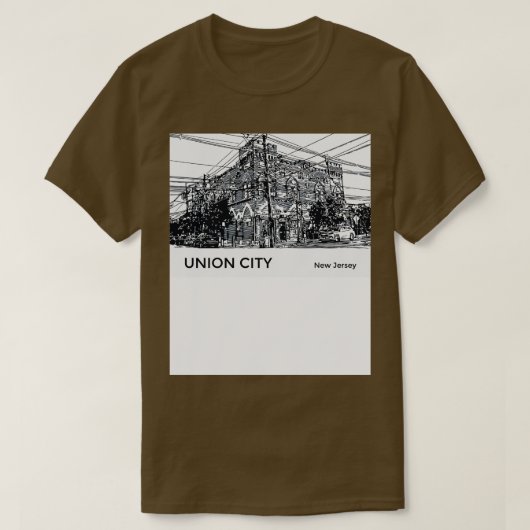 ユニオンシティニュージャージー Tシャツ (デザイン正面)
