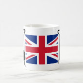 ユニオンジャックとパラフィン圧力ストーブ コーヒーマグカップ (中央)