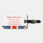 ユニオンジャックイギリス国旗の荷物タグ ラゲッジタグ (裏面横)