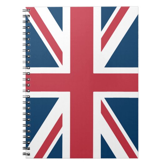 ユニオンジャックイギリス国旗ノート ノートブック (正面)