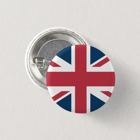 ユニオンジャックイギリス国旗ボタン 缶バッジ (正面&裏面)