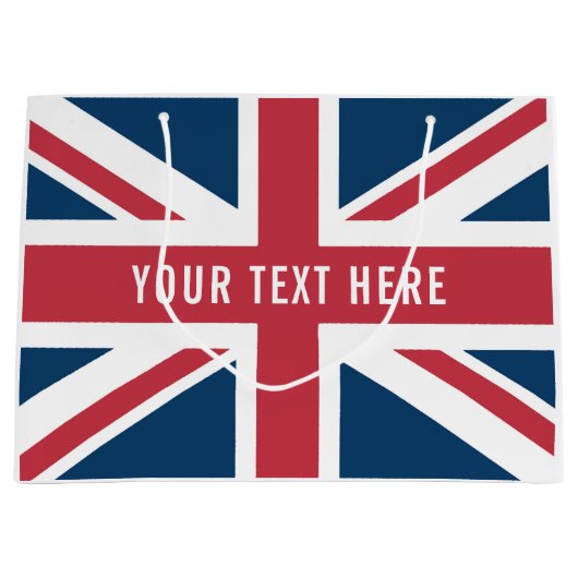 ユニオンジャックイギリス国旗 ラージペーパーバッグ (正面)