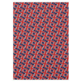 ユニオンジャックオンカーボンファイバースタイル色 テーブルクロス (正面)