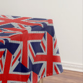 ユニオンジャックオンカーボンファイバースタイル色 テーブルクロス (インサイチュ)