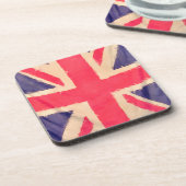 ユニオンジャックグランジ旗 コースター (左側)