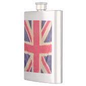 ユニオンジャックグランジ旗 フラスク (左)