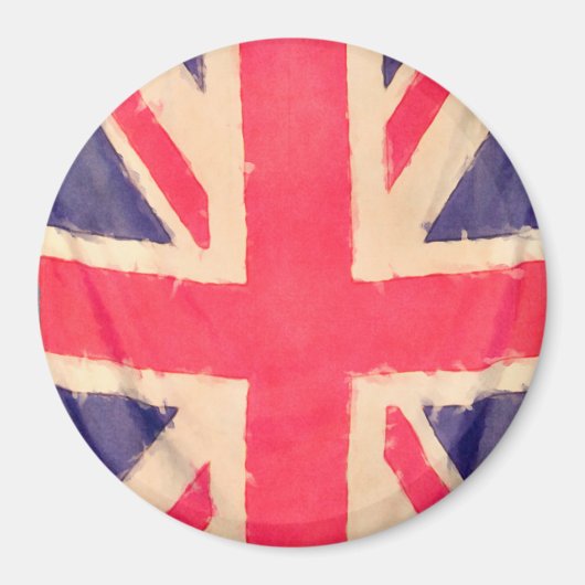 ユニオンジャックグランジ旗 マグネット (正面)