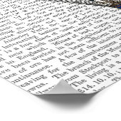 ユニオンジャックテ飛んでいるーポット ポスター (角)