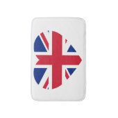 ユニオンジャックハートフラッグbmcnt バスマット (正面縦)