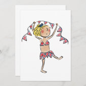 ユニオンジャックバンティング 招待状 (正面/裏面)