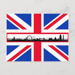 ユニオンジャックフラッグLondon Skylineはがき ポストカード