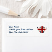 ユニオンジャックブリティッシュティーポット ラベル (インサイチュ)