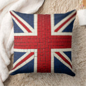 ユニオンジャックモザイクパターン クッション (ブランケット)