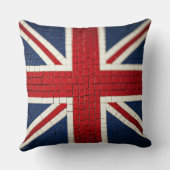 ユニオンジャックモザイクパターン クッション (裏面)