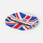 ユニオンジャックロンドンスカイラインテーマパーティー紙プレート ペーパープレート (アングル)