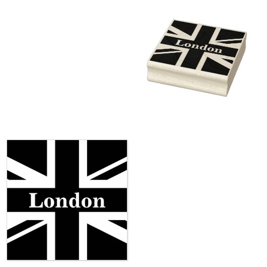 ユニオンジャックロンドン~イギリス国旗のゴム印 ラバースタンプ (押印)
