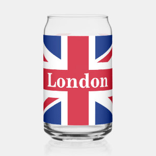 ユニオンジャックロンドン~英国国旗 ガラス缶