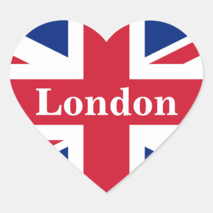 ユニオンジャックロンドン~英国国旗 ハートシール