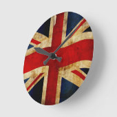 ユニオンジャック丸型時計 ラウンド壁時計 (傾斜)