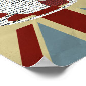 ユニオンジャック写真ポスターティーヴィンタグの素敵なカップ ポスター (角)