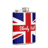 ユニオンジャック国旗とおもしろい引用文 フラスク (右)