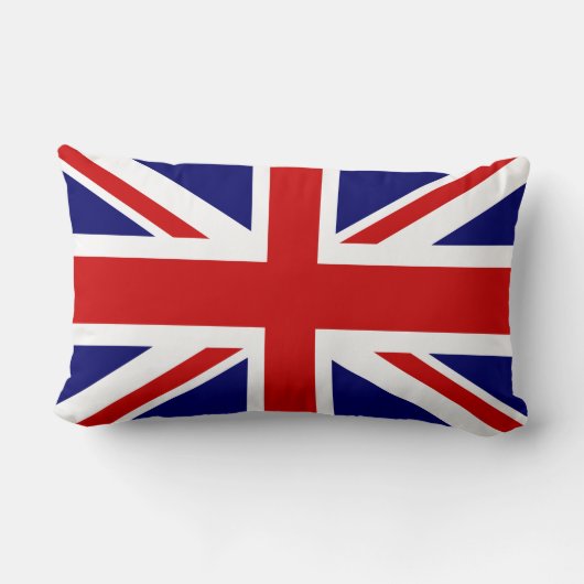 ユニオンジャック国旗とおもしろい引用文 ランバークッション (裏面)