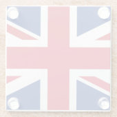 ユニオンジャック国旗のコート ガラスコースター (裏面)