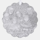 ユニオンジャック国旗の紙クリスマスフォトオーナメント オーナメントカード (裏面)