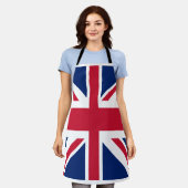 ユニオンジャック国旗 エプロン (着用した状態)