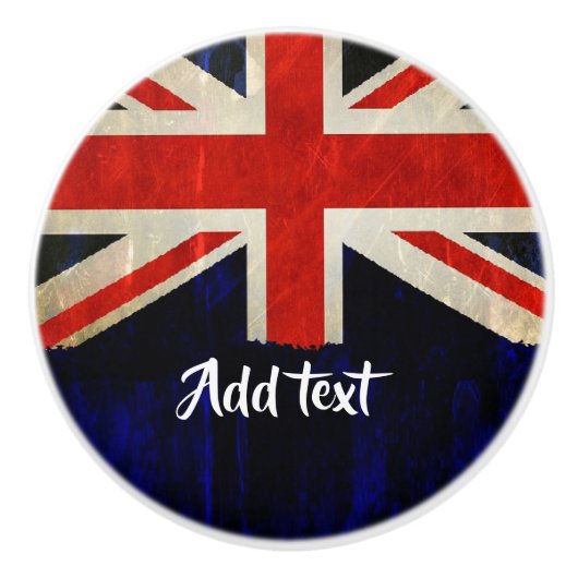 ユニオンジャック国旗 セラミックノブ (正面)