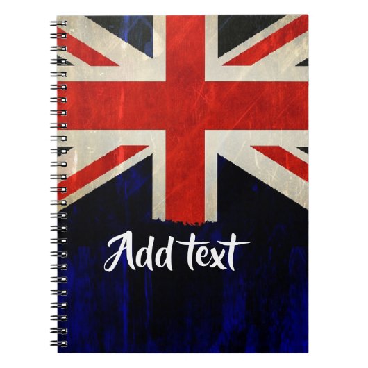 ユニオンジャック国旗 ノートブック (正面)