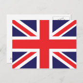 ユニオンジャック国旗。 ポストカード (正面/裏面)