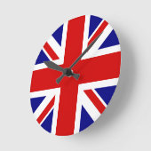 ユニオンジャック国旗 ラウンド壁時計 (傾斜)