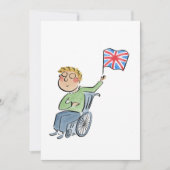 ユニオンジャック国旗 招待状 (正面)