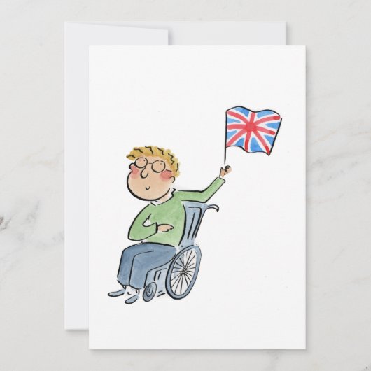 ユニオンジャック国旗 招待状 (正面)