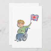 ユニオンジャック国旗 招待状 (正面/裏面)