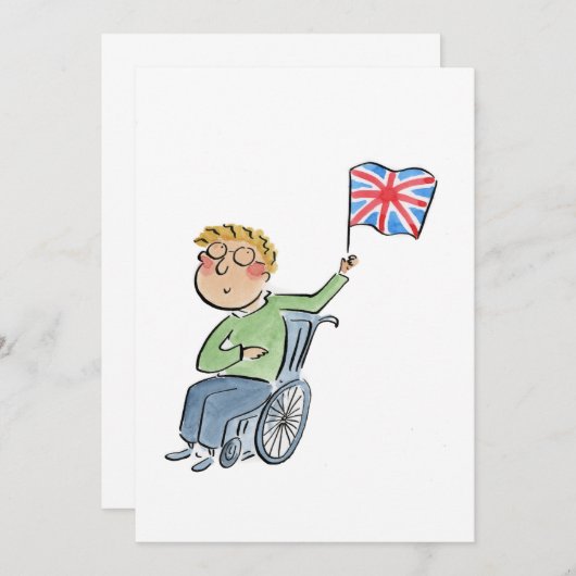 ユニオンジャック国旗 招待状 (正面/裏面)