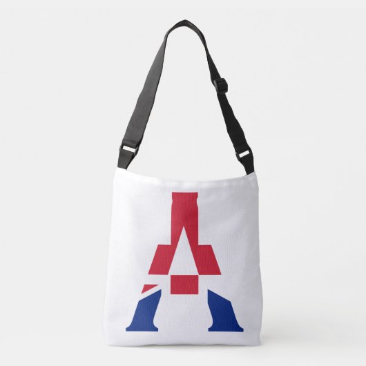 ユニオンジャック国旗cbbcntに覆われたモノグラム クロスボディバッグ (正面)