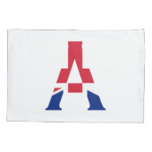 ユニオンジャック国旗pccntに掲げられたモノグラム 枕カバー (裏面)