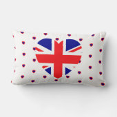 ユニオンジャック英国国旗のイギリス赤白青 ランバークッション (裏面)