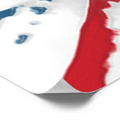 ユニオンジャック英国国旗の抽象芸術ワックスアート ポスター (角)