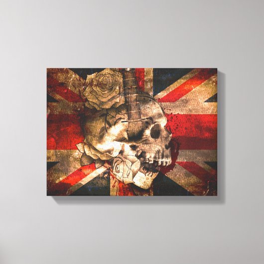 ユニオンジャック英国国旗ゴシック キャンバスプリント (正面)