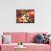 ユニオンジャック英国国旗ゴシック キャンバスプリント (インサイチュ (リビング))