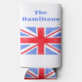 ユニオンジャック英国国旗素晴らしイギリス スリム缶クーラー (裏面)