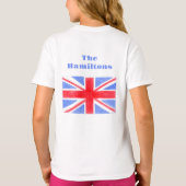 ユニオンジャック英国国旗素晴らしイギリス Tシャツ (裏面)