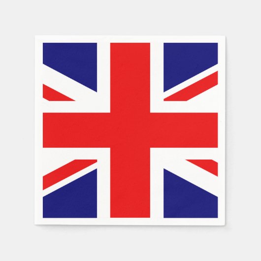 ユニオンジャック - イギリスの旗 スタンダードカクテルナプキン (正面)